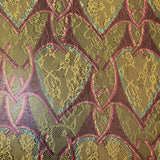 Abstract Printed Netting - Yellow - Fabrics & Fabrics NY