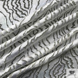 Abstract Silk Burnout - White - Fabrics & Fabrics NY