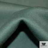 Double-Faced Wool Coating - Teal - Fabrics & Fabrics NY