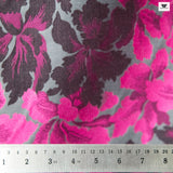 Floral Brocade - Pink/Black - Fabrics & Fabrics NY