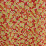 Multicolor Geometric Printed Silk Crepe De Chine