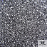 Speckled Silk Chiffon - Black/White