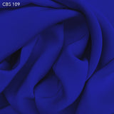 Silk Crepe Back Satin - Royal Blue - Fabrics & Fabrics