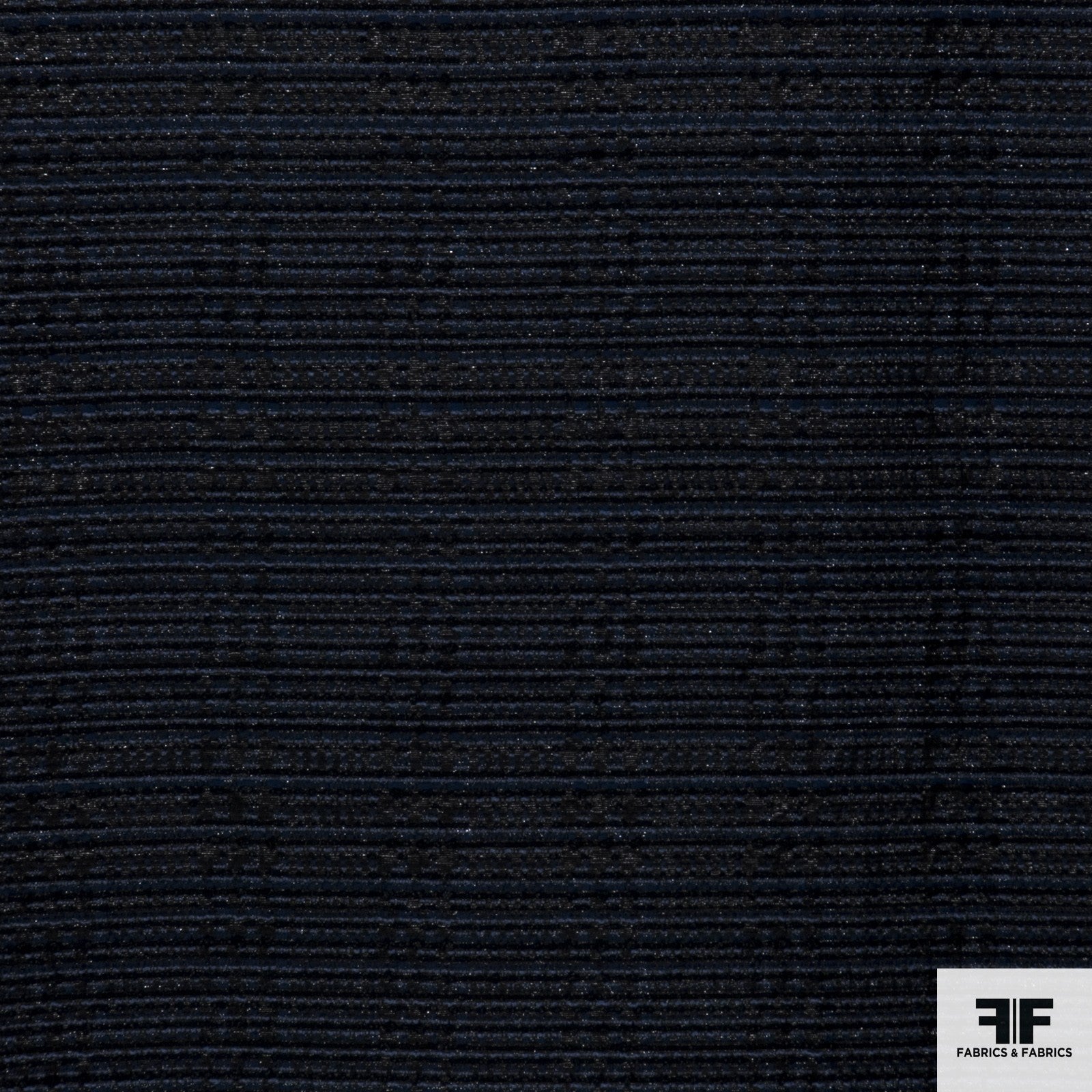 Textured Striped Suiting - Blue/Navy/Black