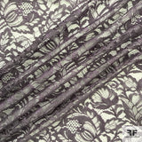 Double Scalloped Leavers Lace - Lavender - Fabrics & Fabrics NY