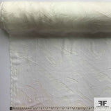 Abstract Silk Chiffon Burnout - White - Fabrics & Fabrics NY