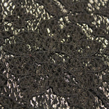 Floral Novelty Lace fabric - Black