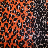 Cheetah Print Printed Knit - Orange/Black/Grey - Fabrics & Fabrics NY