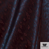 Classic Woven Brocade - Blue/Red - Fabrics & Fabrics NY