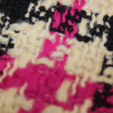 Wool Houndstooth - Pink/Black/Cream