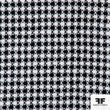 Checkerboard Cotton Tweed - Black/White - Fabrics & Fabrics NY