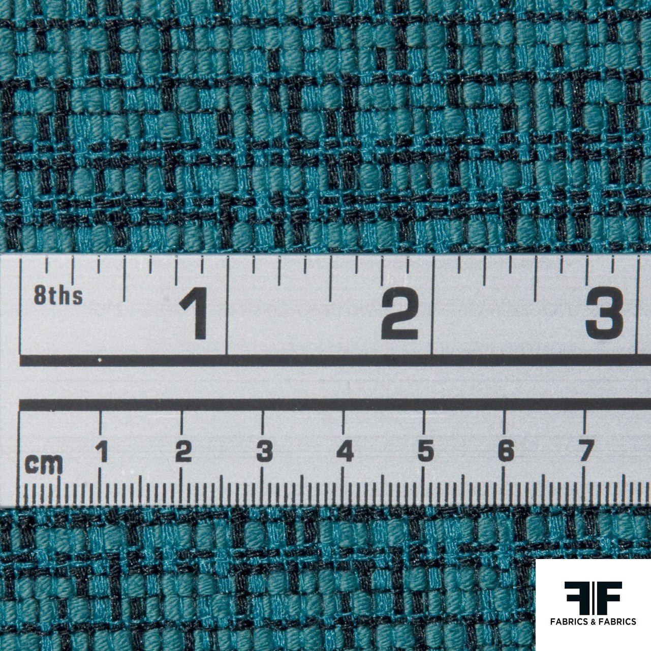 Textured Cotton Blend Suiting - Teal