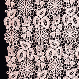 Floral Guipure Lace - Pink