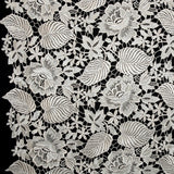 Floral Guipure Lace - Silver/Grey