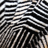 Abstract Panné Velvet - Black/White - Fabrics & Fabrics NY