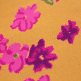 Floral Printed Silk Shantung - Orange