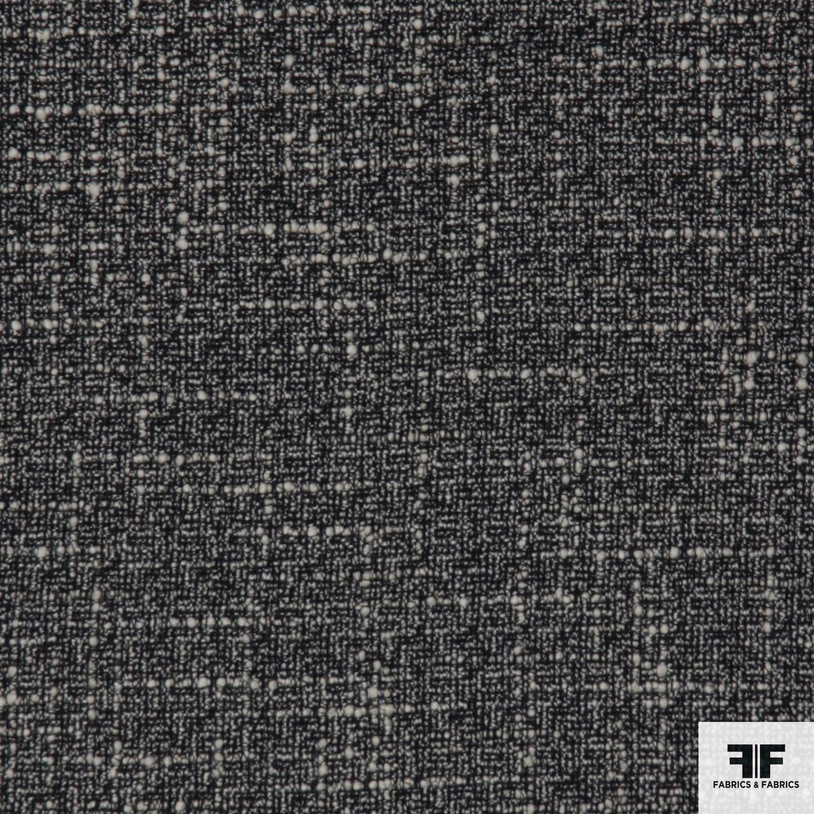 Wool Tweed - Black/Ivory