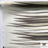 Printed Silk Chiffon - Beige/Grey/Brown