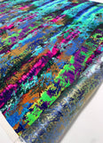 Ultra Abstract Printed Silk Charmeuse - Multicolor