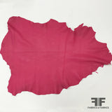 Hot Pink Solid Leather Hide - Fabrics & Fabrics