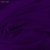 Silk Chiffon - Royal Purple - Fabrics & Fabrics