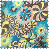 Abstract Floral Printed Silk Chiffon - Multicolor - Fabrics & Fabrics NY