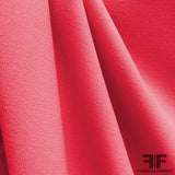 Italian Double Faced Wool Crepe - Bright Pink