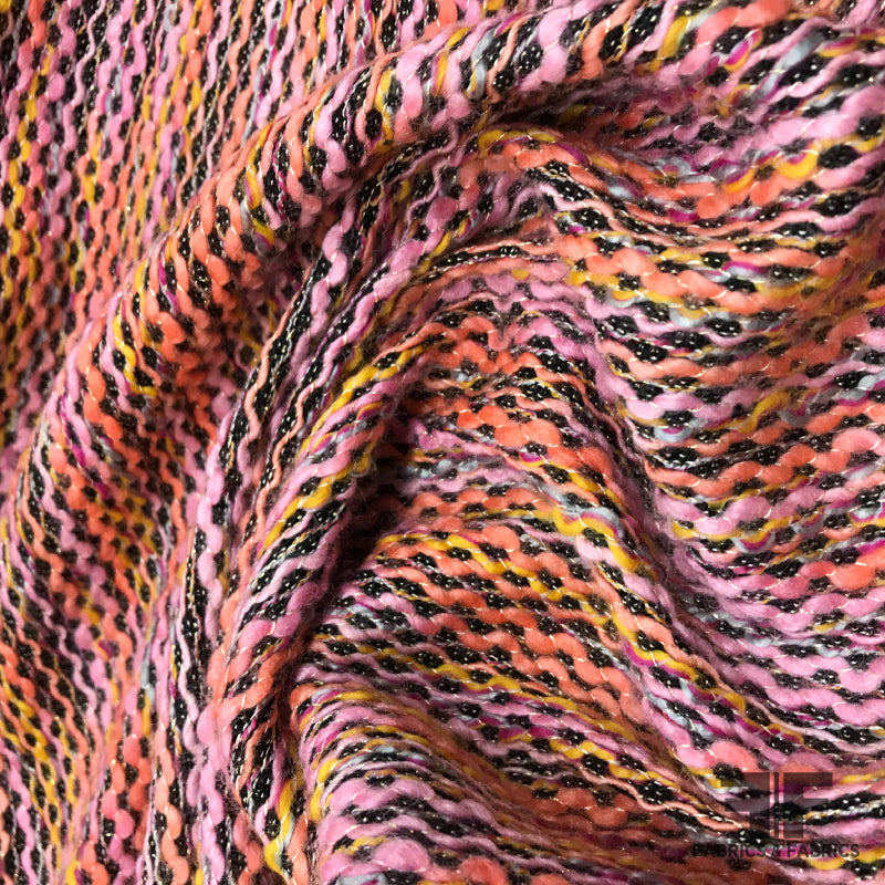 Zig Zag Wool Tweed - Multicolor - Fabrics & Fabrics