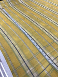 Plaid Printed Fine Silk Twill - Yellow/Green/Violet